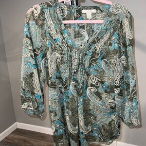 35 Banana Republic Peacock Sheer Medium